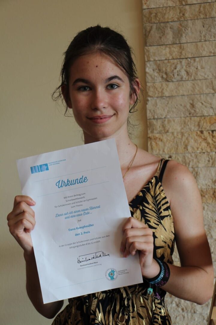 Literarisches Talent: Dana Kumpfmüller erreicht den zweiten Platz