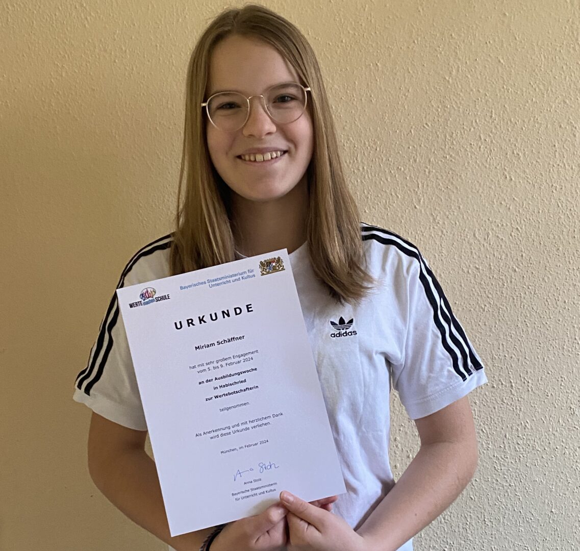 Respekt, Höflichkeit und Humor: Neue Wertebotschafterin