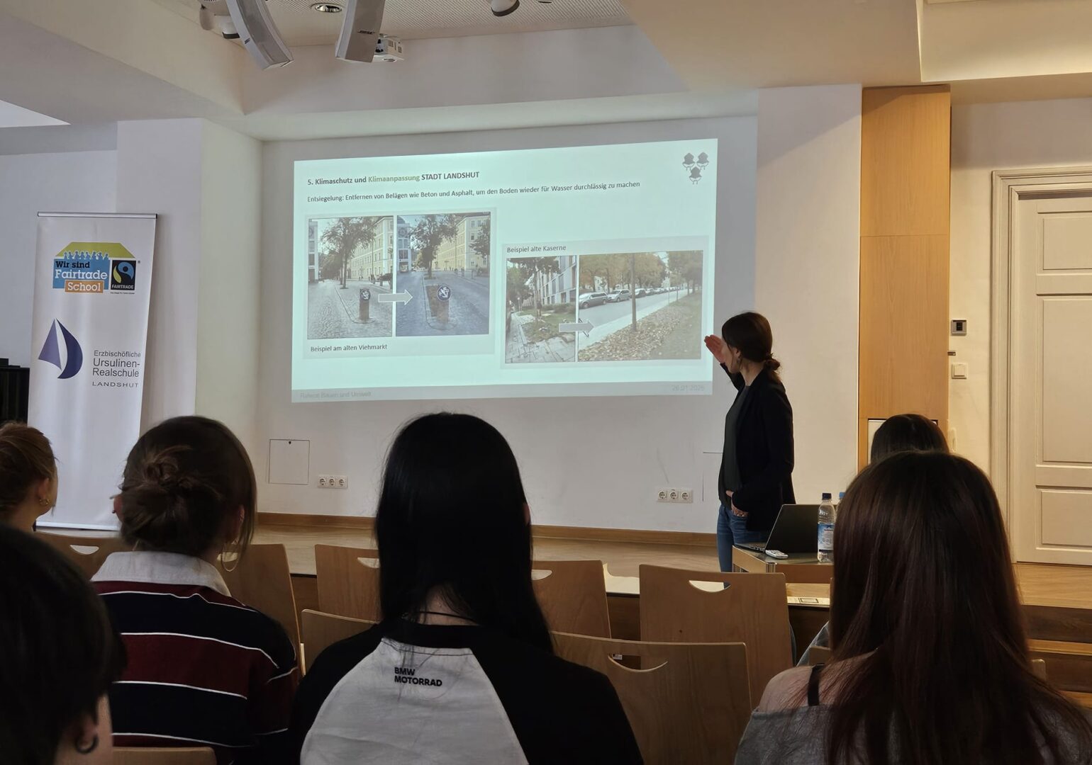 Klimaschutz beginnt vor der eigenen Haustür – in unserem Fall sogar vor der Schultüre